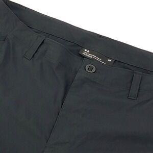 Under Armour Shorts Mens 38 Black Loose Fit Cargo Shorts Nylon Stretch Hiking